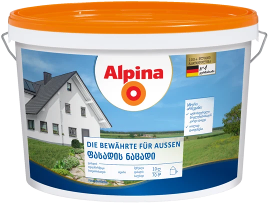 Alpina Die Bewährte für Aussen fasad boyası, 10 l