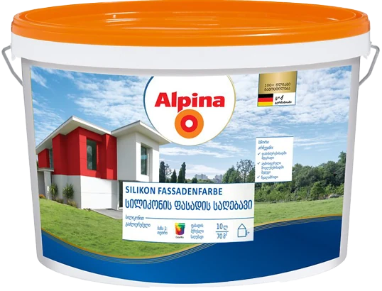 Alpina Silikon Fassadenfarbe, 10 l